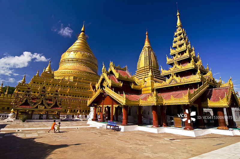 蒲甘的瑞西贡大金塔图片素材