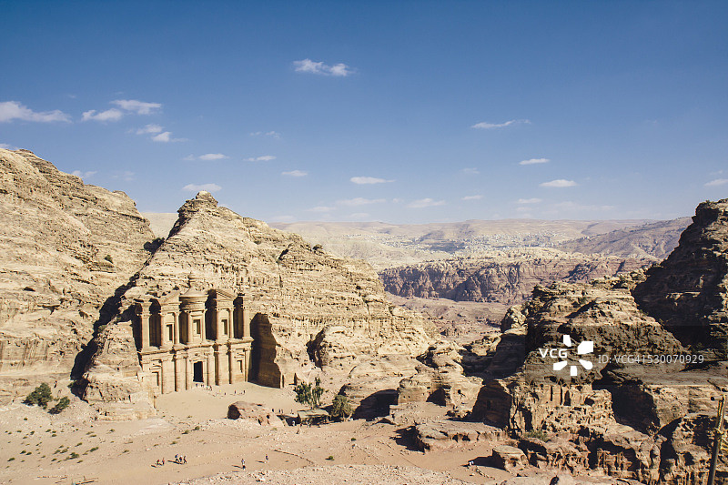 约旦佩特拉代尔修道院图片素材