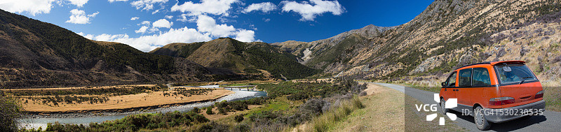 萨姆纳湖国家公园的风景驾驶路线图片素材