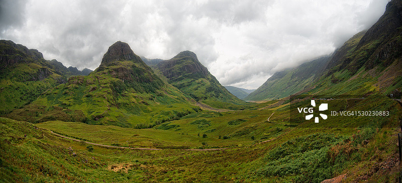 苏格兰格兰科三姐妹山脉图片素材