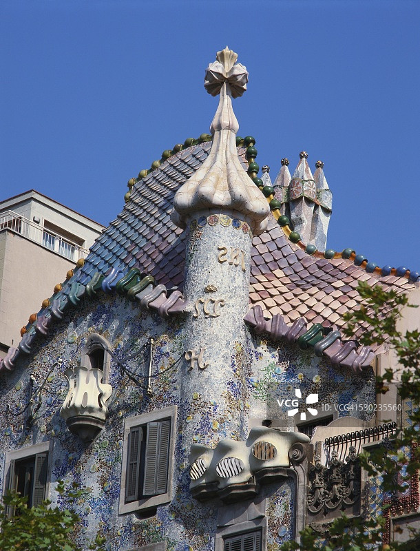 西班牙巴塞罗那巴特罗公寓细节图片素材