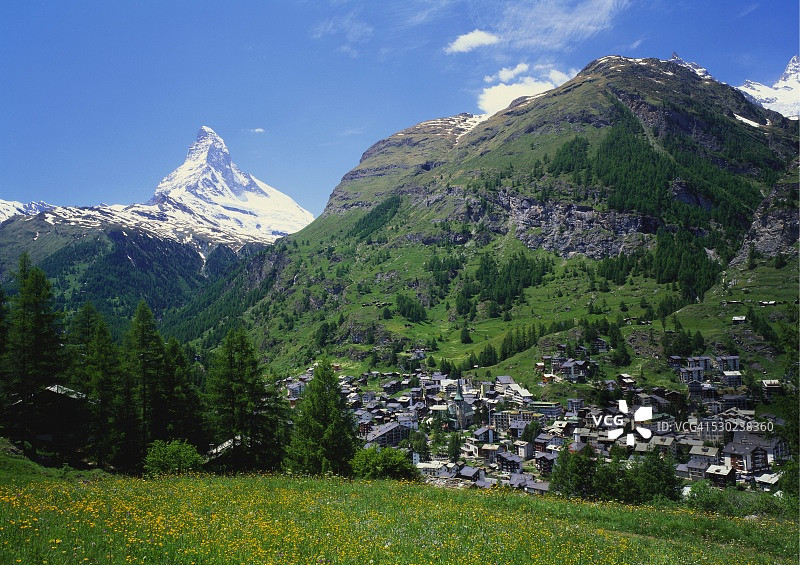 瑞士采尔马特马特宏峰图片素材