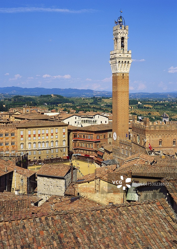 意大利锡耶纳曼吉亚塔图片素材