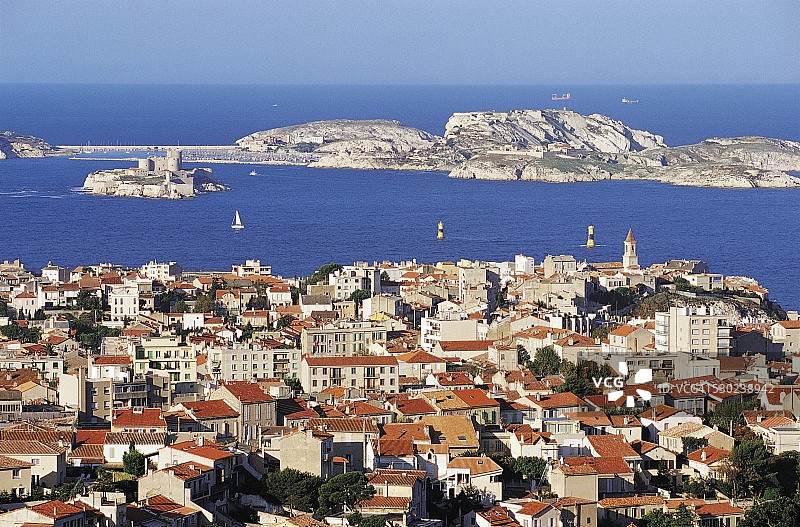 法国马赛伊夫堡和弗留利岛风光图片素材