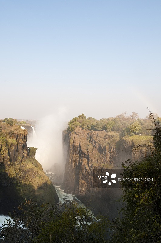 维多利亚瀑布，联合国教科文组织世界遗产，津巴布韦，非洲图片素材
