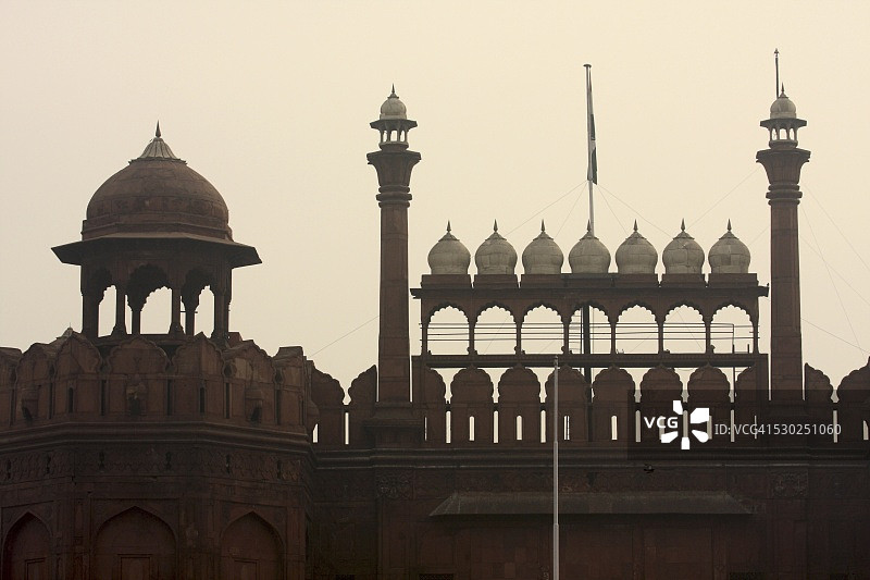 印度德里红堡，联合国教科文组织世界遗产图片素材