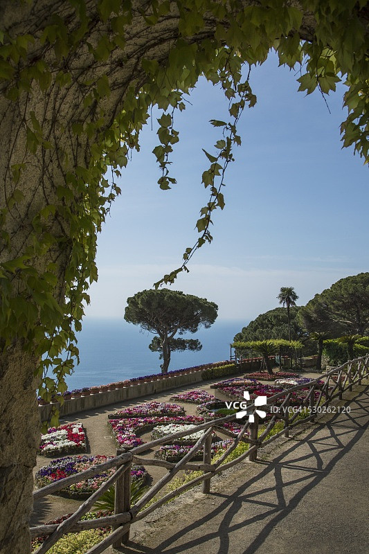 鲁佛洛别墅，拉韦洛，阿马尔菲海岸，联合国教科文组织世界遗产，坎帕尼亚，意大利，地中海，欧洲图片素材