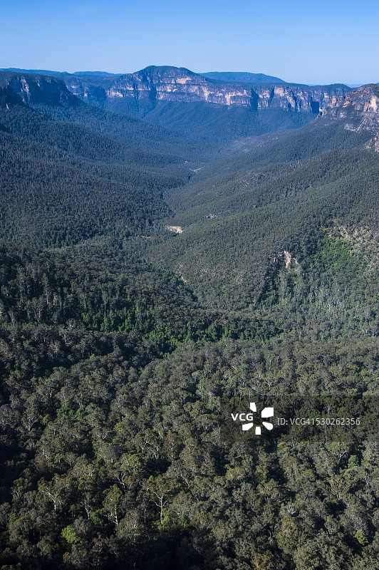 澳大利亚新南威尔士州蓝山的岩石峭壁图片素材