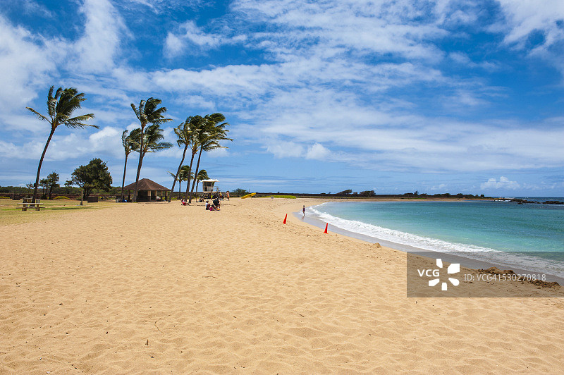 美国夏威夷考艾岛哈纳佩佩盐池海滩公园图片素材