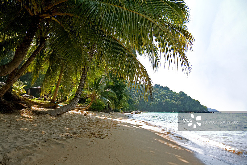 柏伦天岛佩塔尼海滩的静谧一角图片素材