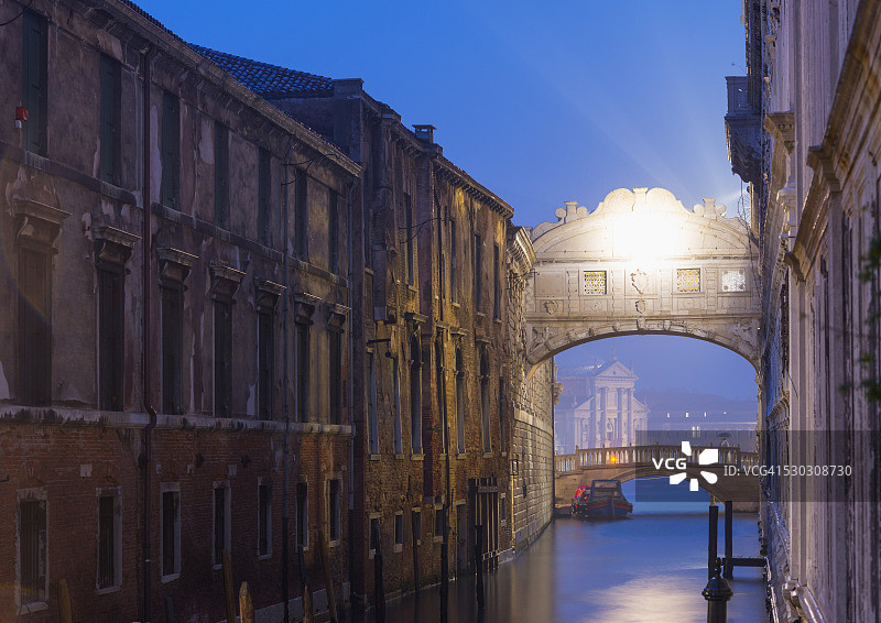 叹息桥，总督宫，威尼斯，联合国教科文组织世界遗产，威尼托，意大利，欧洲图片素材