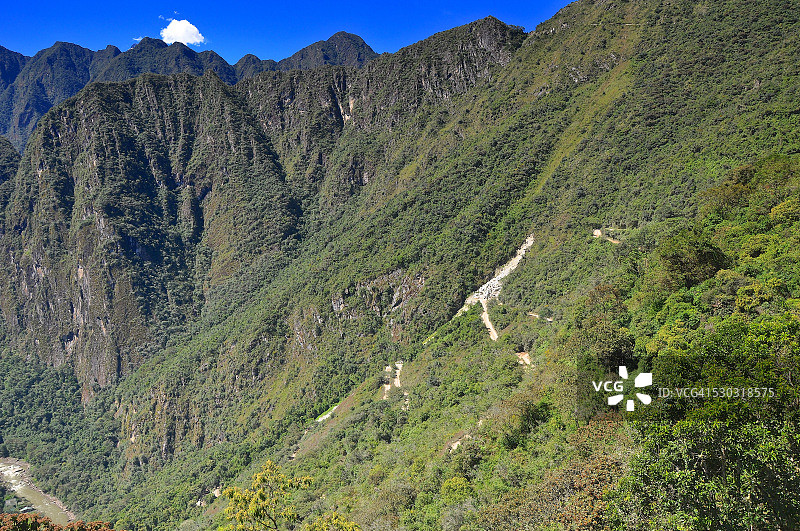 通往马丘比丘的土路图片素材