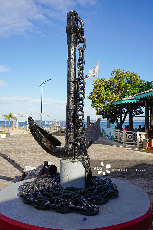 查尔斯敦，尼维斯岛，圣基茨和尼维斯，背风群岛，西印度群岛，加勒比海，中美洲图片素材