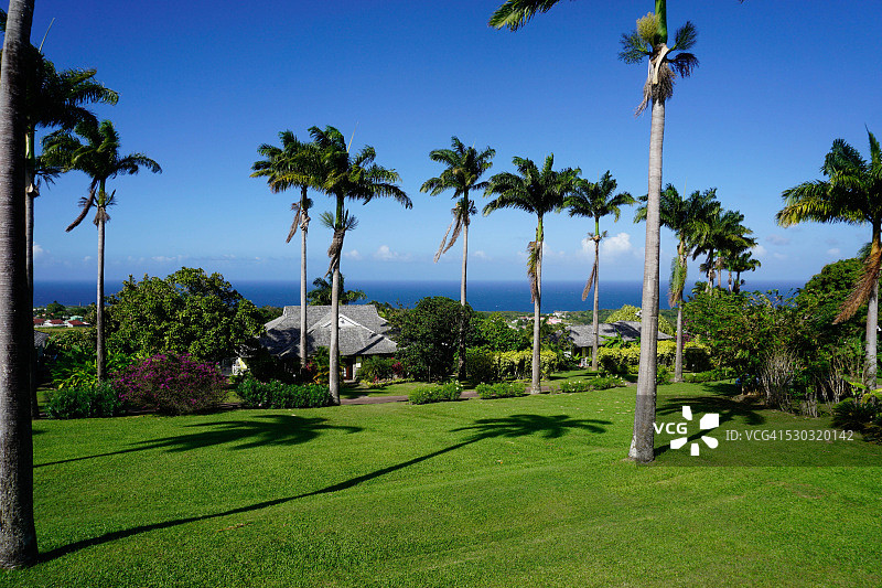 奥特利种植园旅馆，圣基茨，圣基茨和尼维斯，背风群岛，西印度群岛，加勒比海，中美洲图片素材