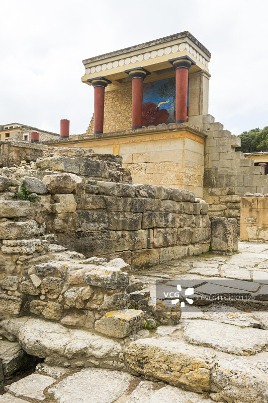 克里特岛青铜时代遗址克诺索斯遗址图片素材