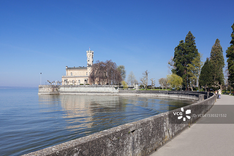 蒙特堡城堡，兰根讷根，康斯坦斯湖，巴登-符腾堡，德国，欧洲图片素材