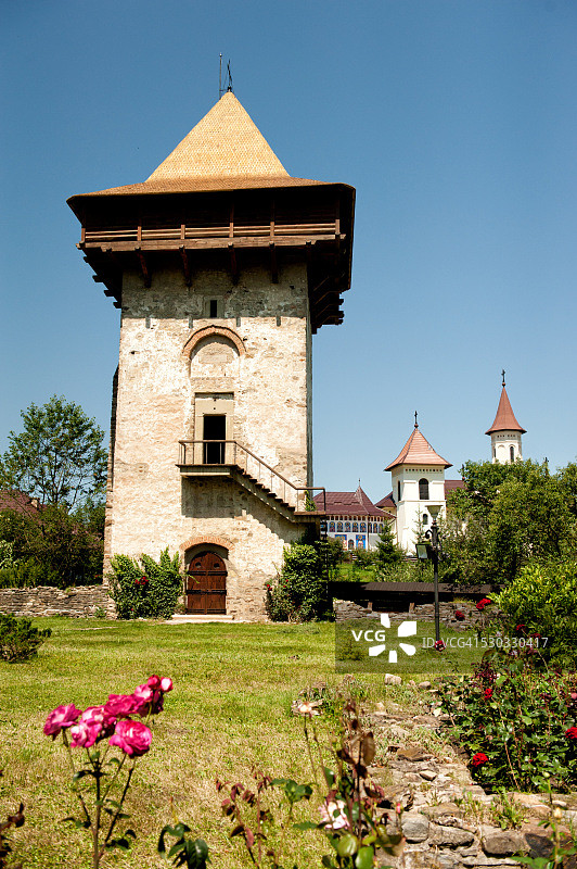 幽默修道院防御塔图片素材