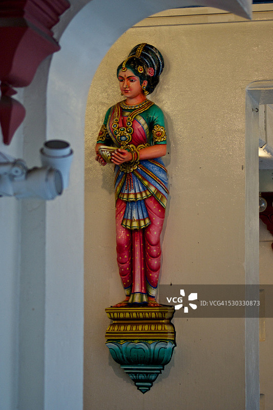 新加坡泰米尔印度教寺庙女神图片素材