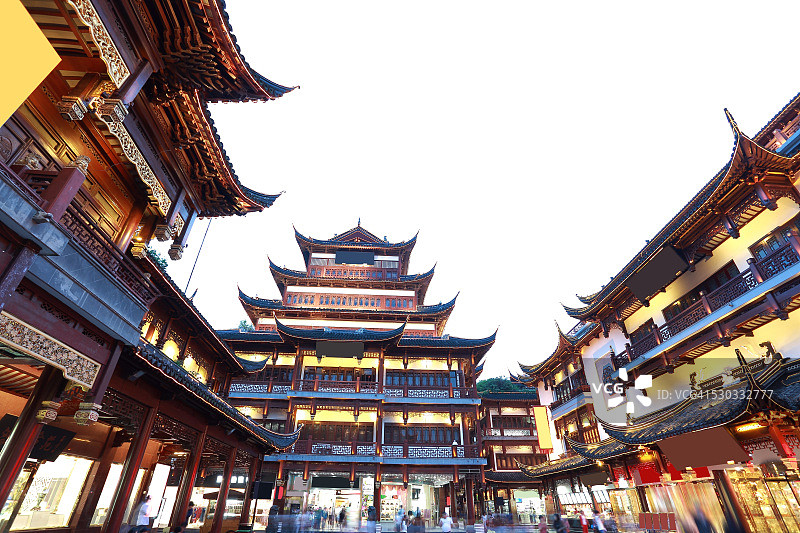 中国古代经典建筑风格图片素材