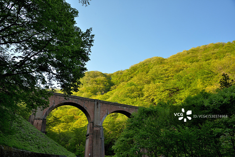 碓冰第三桥梁（又名眼镜桥）图片素材