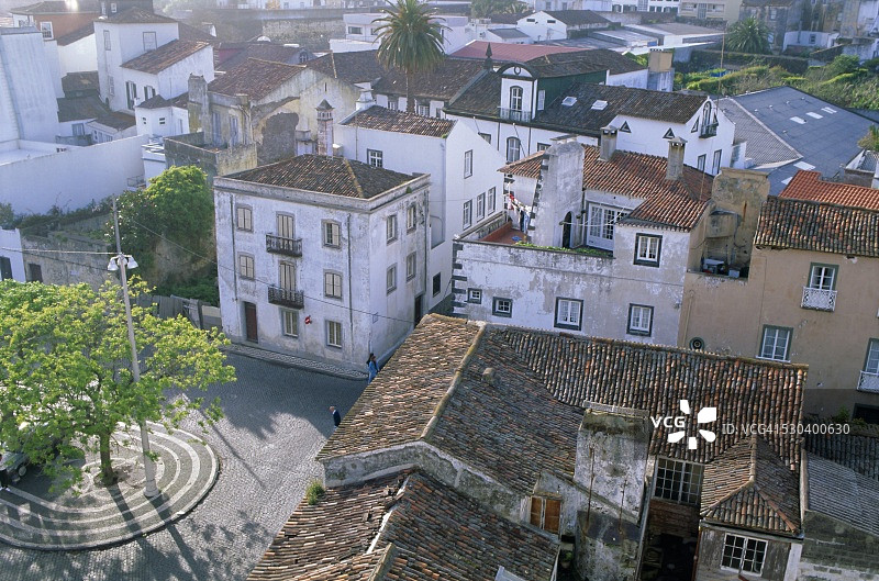 蓬塔德尔加达镇，葡萄牙亚速尔群岛圣米格尔岛，大西洋图片素材