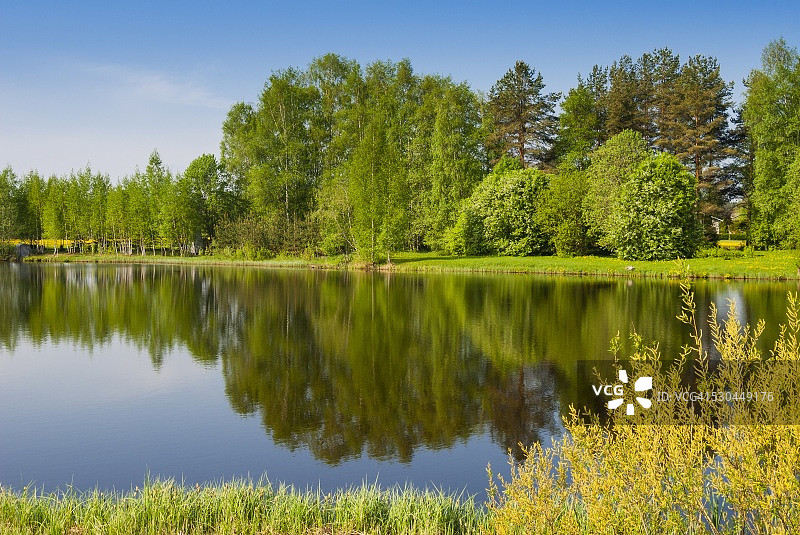 埃马约吉河，塔尔图，爱沙尼亚，波罗的海国家，欧洲图片素材
