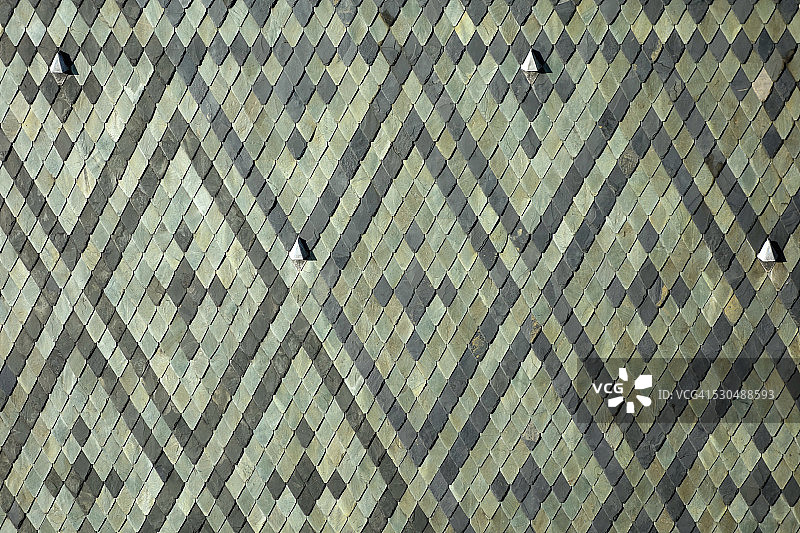 圣维特大教堂屋顶图案图片素材