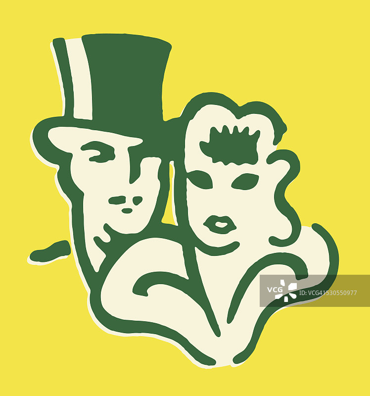 穿着正式的男人和女人图片素材