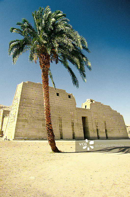 拉美西斯三世陵墓，卢克索，埃及图片素材