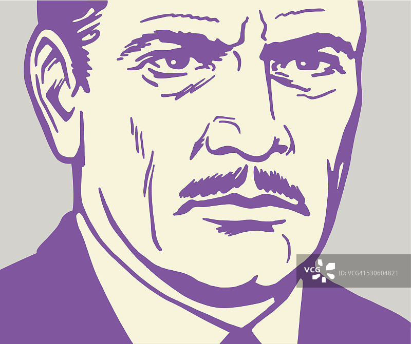 严肃的男人特写图片素材