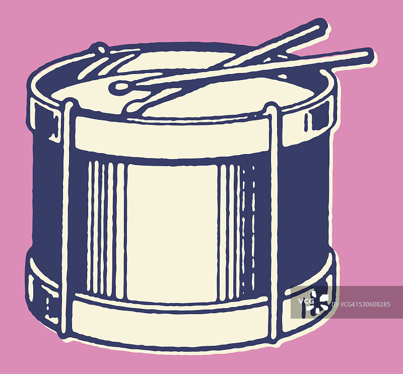 带鼓槌的小军鼓图片素材