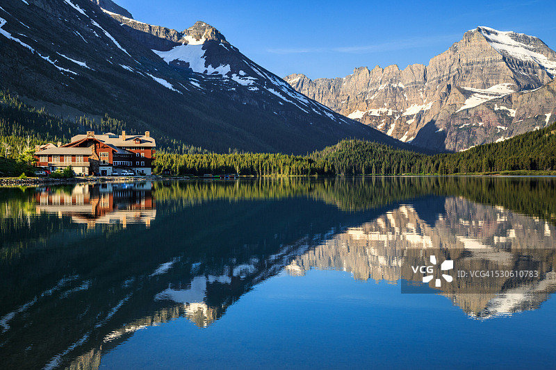 斯威夫特柯伦特湖与冰川酒店图片素材