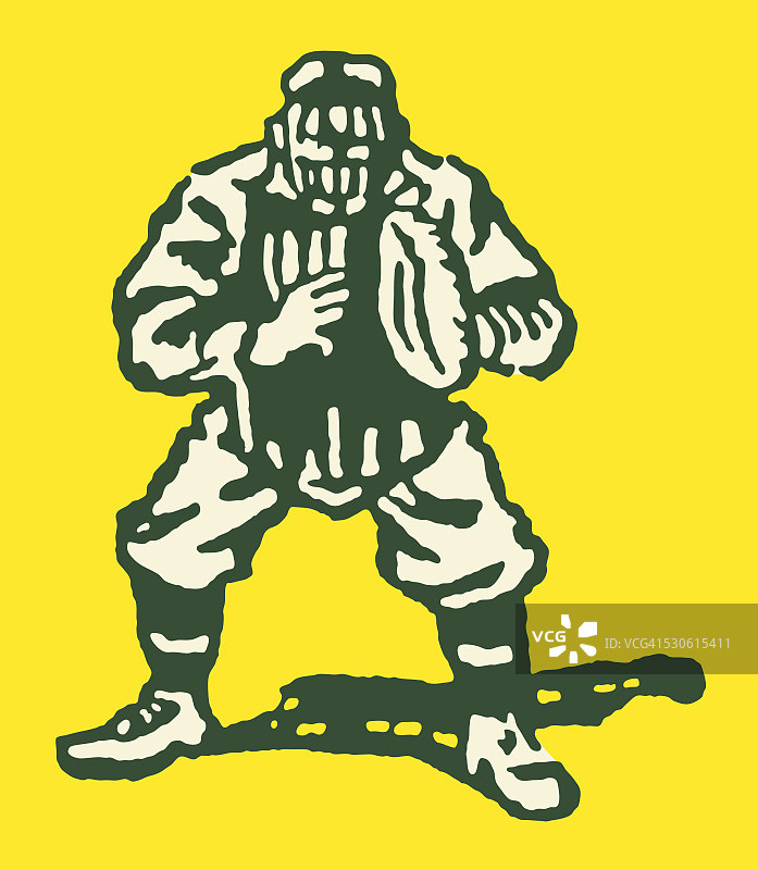 棒球捕手图片素材