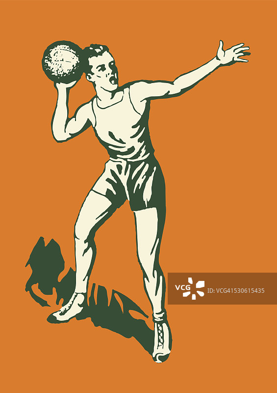 持球的篮球运动员图片素材