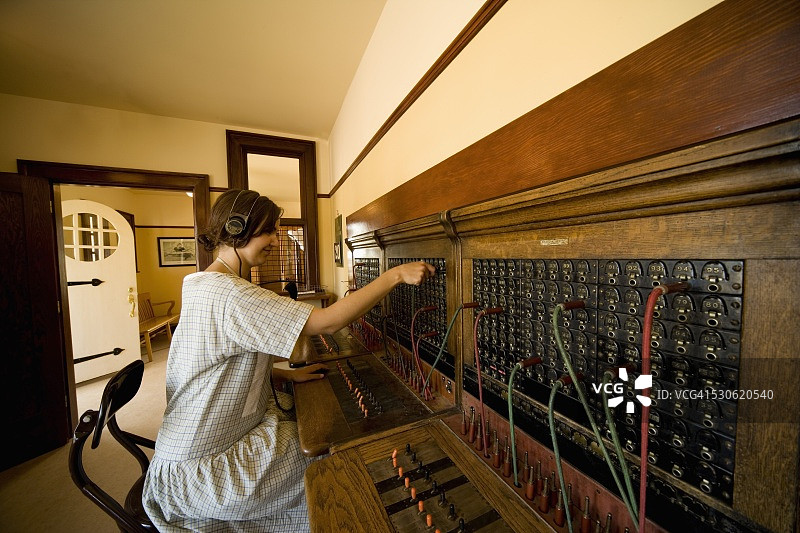 总机接线员图片素材