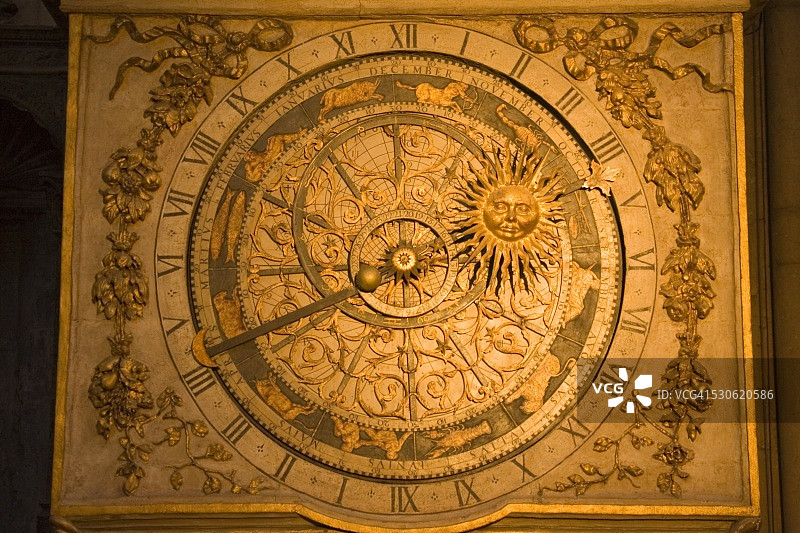 天文钟图片素材