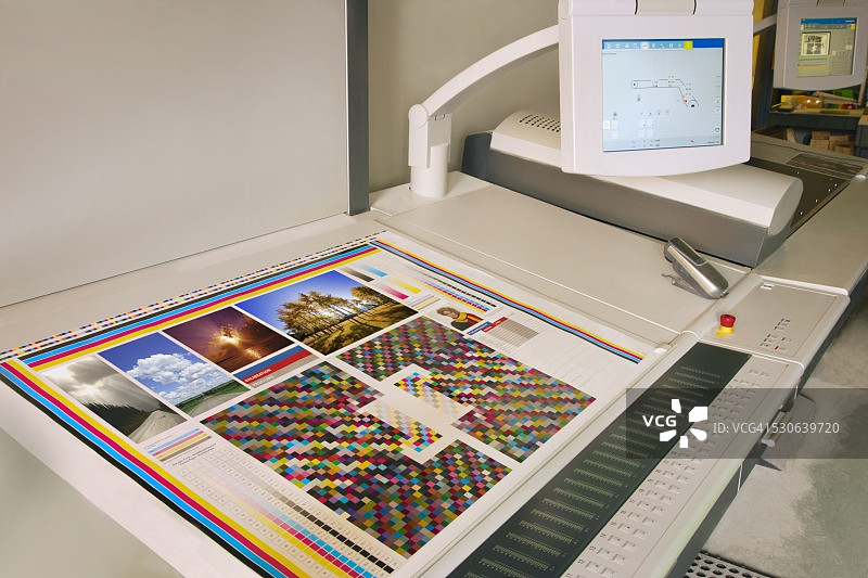 印刷店工作站图片素材