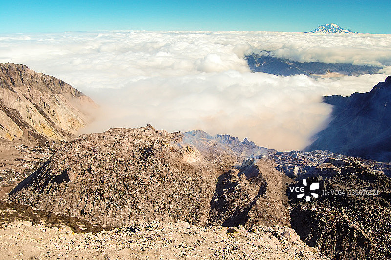 圣海伦斯火山口景观图片素材