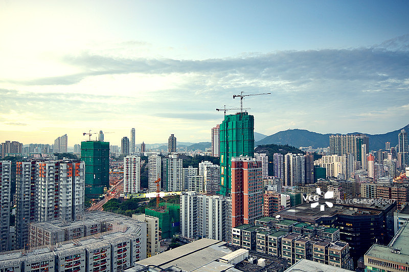 城市中心夜景图片素材