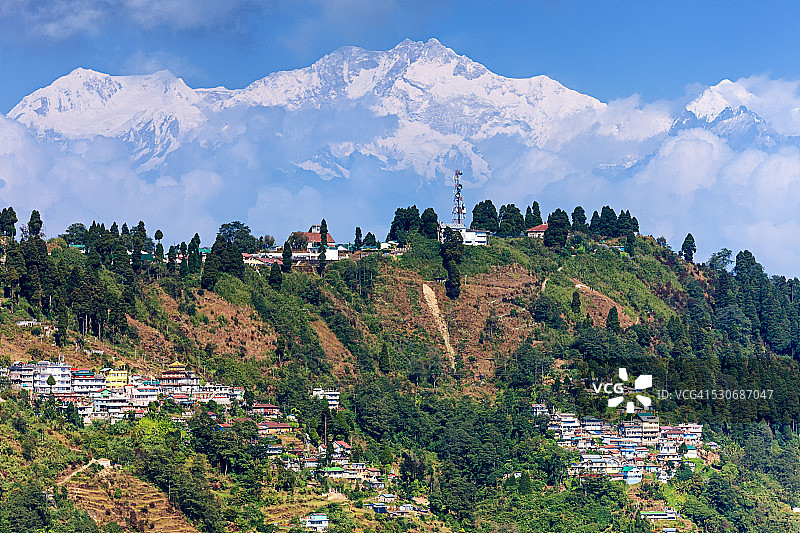 大吉岭全景图片素材