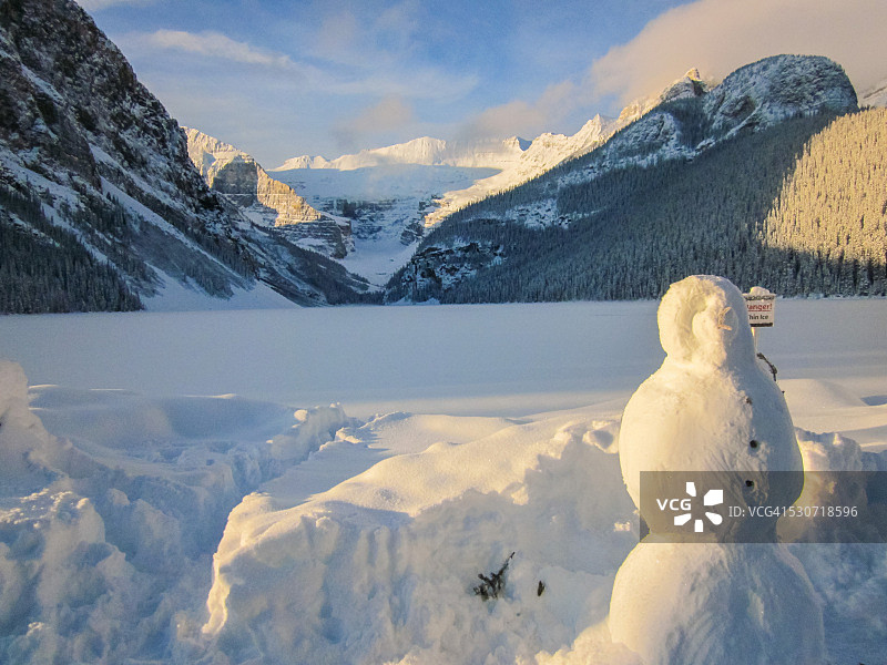 路易斯湖的荚蒾图片素材