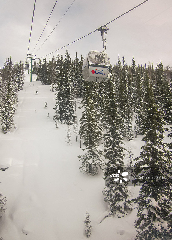 路易斯湖缆车图片素材