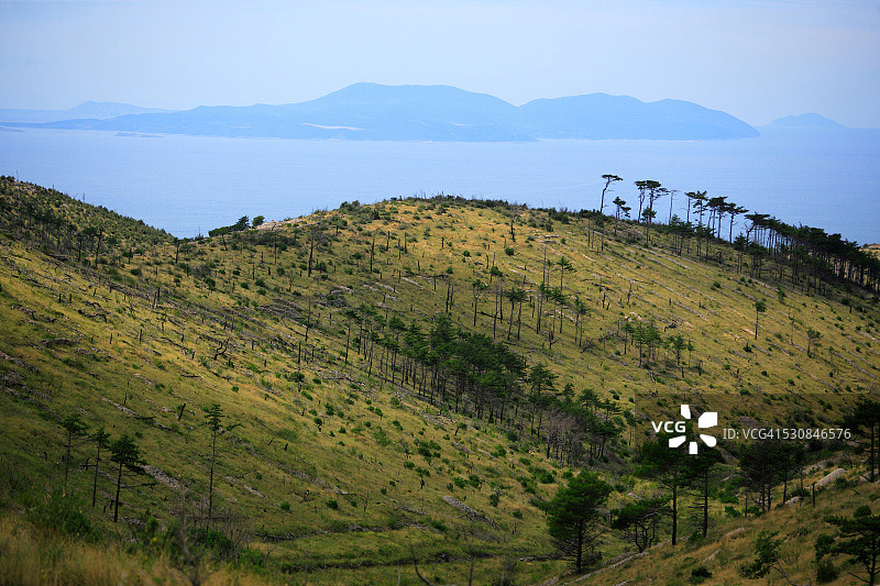 克罗地亚达尔马提亚赫瓦尔岛亚得里亚海风光图片素材