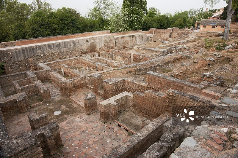 西班牙安达卢西亚格拉纳达的阿本瑟拉赫斯宫图片素材