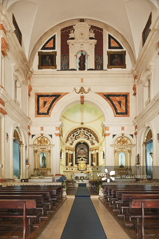 葡萄牙埃斯特雷马杜拉和里巴特茹米拉格雷斯教堂图片素材