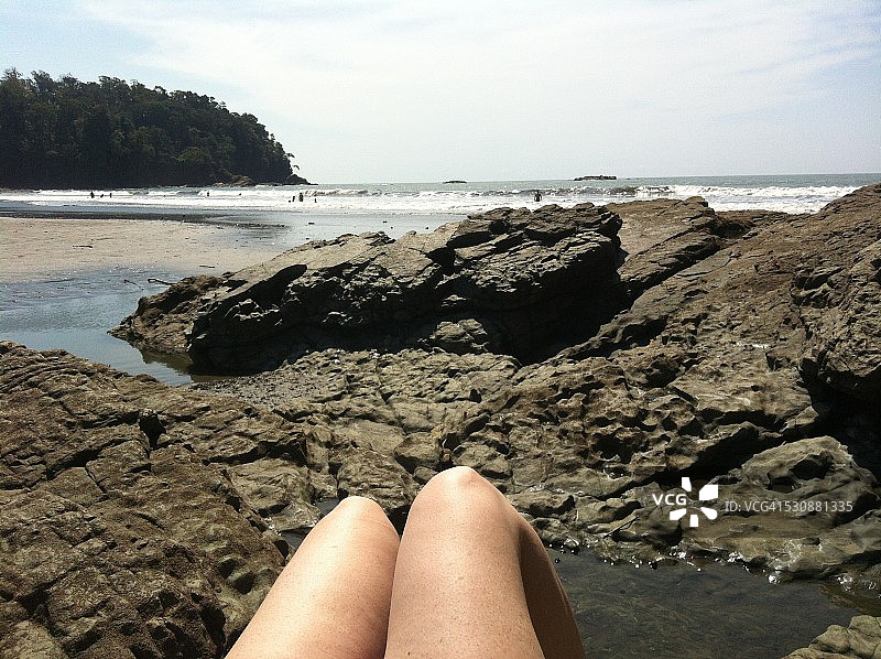 POV - 海滩膝盖图片素材