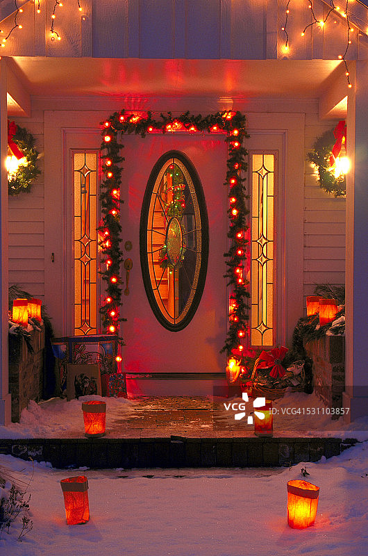 前门节日灯图片素材