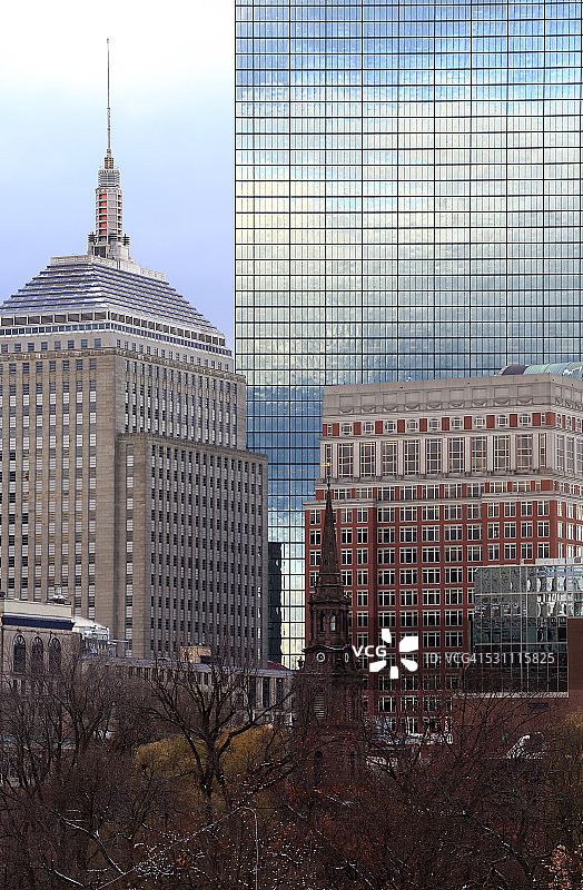 约翰·汉考克大厦与约翰·汉考克塔图片素材