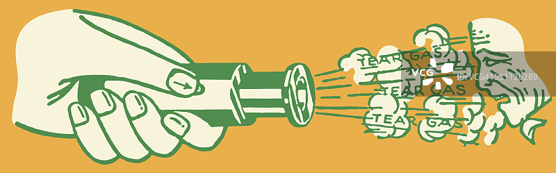 喷射催泪瓦斯图片素材