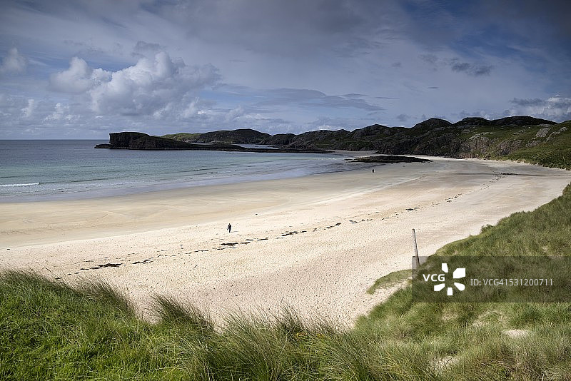 英国苏格兰金洛赫伯维奥尔德肖莫尔海滩图片素材